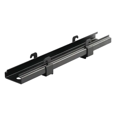 Soporte de Montaje a Techo Tipo Trapecio, para Charolas Wyr-Grid de 8 in (203.2 mm) de Ancho, Uso con Varilla Roscada de 1/2", Color Negro