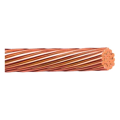 Cable Eléctrico de Cobre Desnudo Calibre 2/0 AWG 19 Hilos (100 metros).
