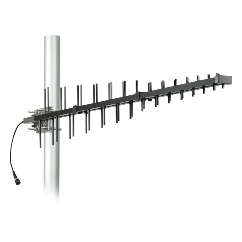 Antena LPDA de Alta Ganancia/ ESPECIAL PARA AMPLIFICADORES DE UNA A CINCO BANDAS DE FRECUENCIA/ 698-2700 MHz/ 12.15 dBi de Ganancia.
