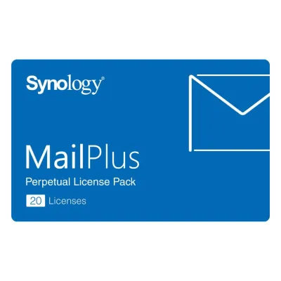 Paquete de Licencias Synology MailPlus | 20 Cuentas de Correo Electrónico Activas | Licencias Permanentes | Compatible con Synology NAS | Alta Disponibilidad | Migración de Licencias.