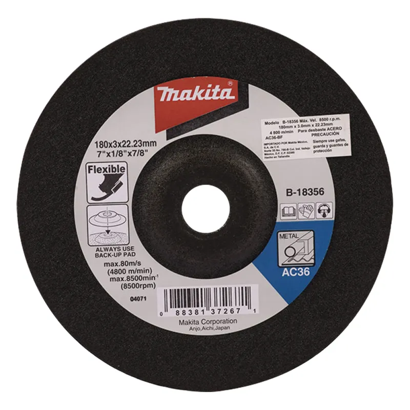 Disco de desbaste de 4 1/2"