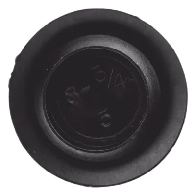 Tapón de plástico para perforación de 3/4"