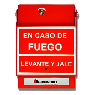 Estación De Jalón Convencional De Doble Acción, Color Rojo, Texto En Español (0600-01230) Incluye varilla de vidrio