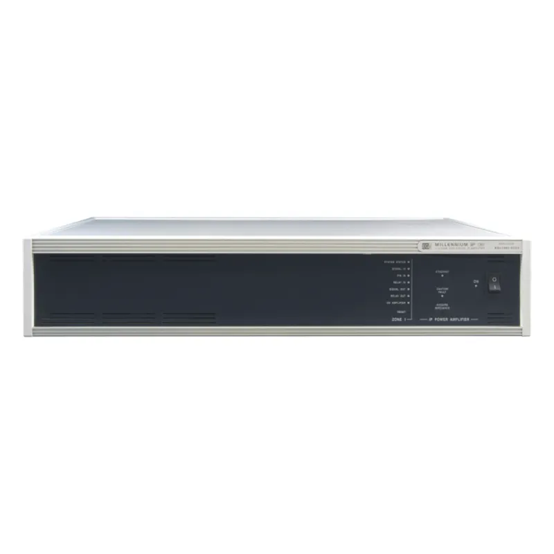 (1361) ETAPA DE POTENCIA DIGITAL 1x500W 100V MILLENNIUM IP CON CONECTIVIDAD IP LAN, SUPERVISON, CALIDAD DE SONIDO HQ PARA 1 ZONA, EN FORMATO RACK 2U