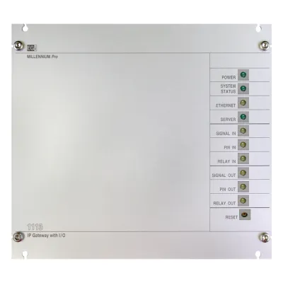 Interfaz Millennium IP para gestión de avisos y música pre-grabados IP con 8 relés IN/OUT