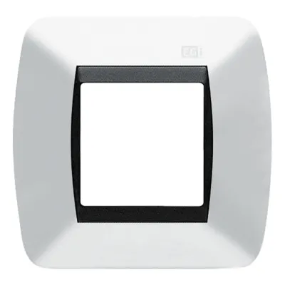 Embellecedor EGI 1 Modulo Para Caja Universal. Color Blanco Nieve