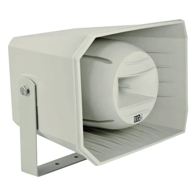 Bocina HiFi PoE Ethernet IP, de 2 vias 30W, grado de protección IP66 Gris Claro