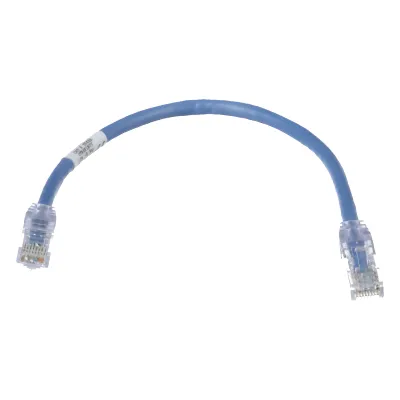 Cable de Parcheo TX6, UTP Cat6, 24 AWG, CM, Color Azul, 0.3 Metros (1 Pie)