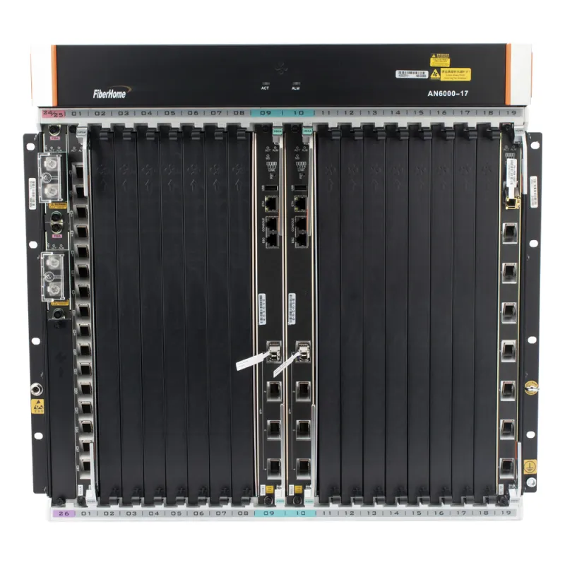 OLT Carrier Class Modular GPON, 16 Ranuras de Servicio, Incluye 1 Tarjeta de Servicio, crecimiento hasta 256 puertos GPON o 128 XGPON, Gestión por UNM2000, CLI, (Incluye Instalación de Software UNM2000)