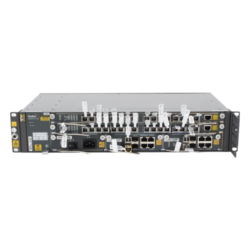 OLT Carrier Class Modular GPON, 2 Ranuras, Incluye 2 Tarjetas de Servicio de 16 puertos GPON, (32 Modulos GPON C+ Incluidos) 1 Fuente de CA, 2 UR, Incluye Instalación de software UNM2000, (Interoperabilidad con ONUs de Terceros sin Costo)