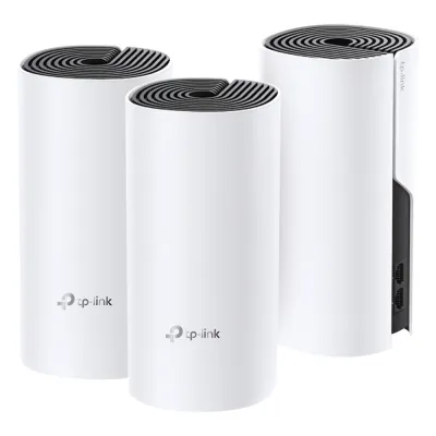 KIT 3 Routers Inalámbricos MESH Interior para Hogar / Doble Banda Wi-Fi 5 AC1200 Mbps / 2 Puerto Gigabit WAN/LAN / 2 Antenas Internas / Administración Mediante la App Deco (iOS, Android)