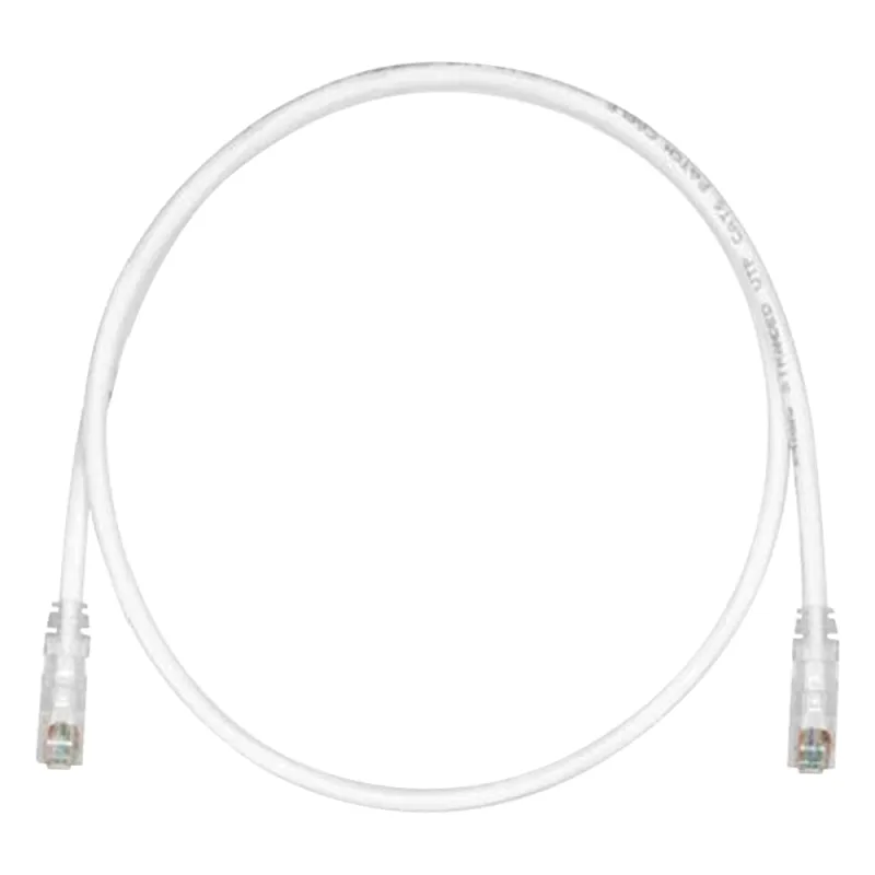 Cable de Parcheo TX6, UTP Cat6, 24 AWG, CM, Color Blanco Mate, 9.14 Metros (30 Pies)