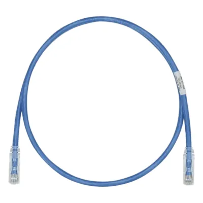 Cable de Parcheo TX6, UTP Cat6, 24 AWG, CM, Color Azul, 0.61 Metros (2 Pies)