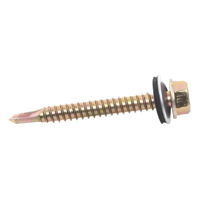 Tornillo Punta Broca Sello Montado 6.5 X 50 mm (1/4" X 2") Caj. C/100pz.