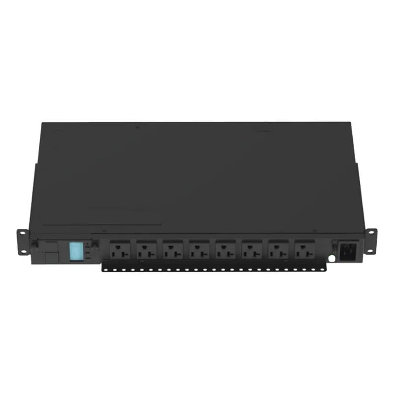PDU G5 Monitoreable (MI) para Distribución de Energía, Enchufe de Entrada NEMA 5-15P, Con 8 Salidas 5-20R, Horizontal 19in, 120 Vca, 15 Amp, 1UR