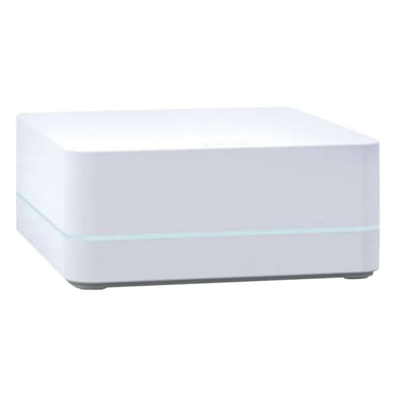 Repetidor inalámbrico para extender el alcance RF de un sistema Caseta Wireless, cobertura aproximada de 232 m², alimentación USB de 5 V con adaptador incluido