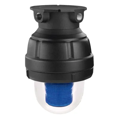 Luz Estroboscópica Antiexplosión / 75 Destellos por Minuto / 24 Vdc / Tipo 4X IP66 / Clase I Div 1 Grupos C y D / Clase I Div 2 Grupos A B C D / Clase II Div 1 Grupos E F G / Clase III / Marino / Domo de Vidrio / Montaje Separado