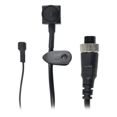 Cámara Pinhole AHD de 2 Megapixel (1080p) para Videovigilancia Móvil / Uso en Interior / Microfono Integrado / Conector Tipo Aviación