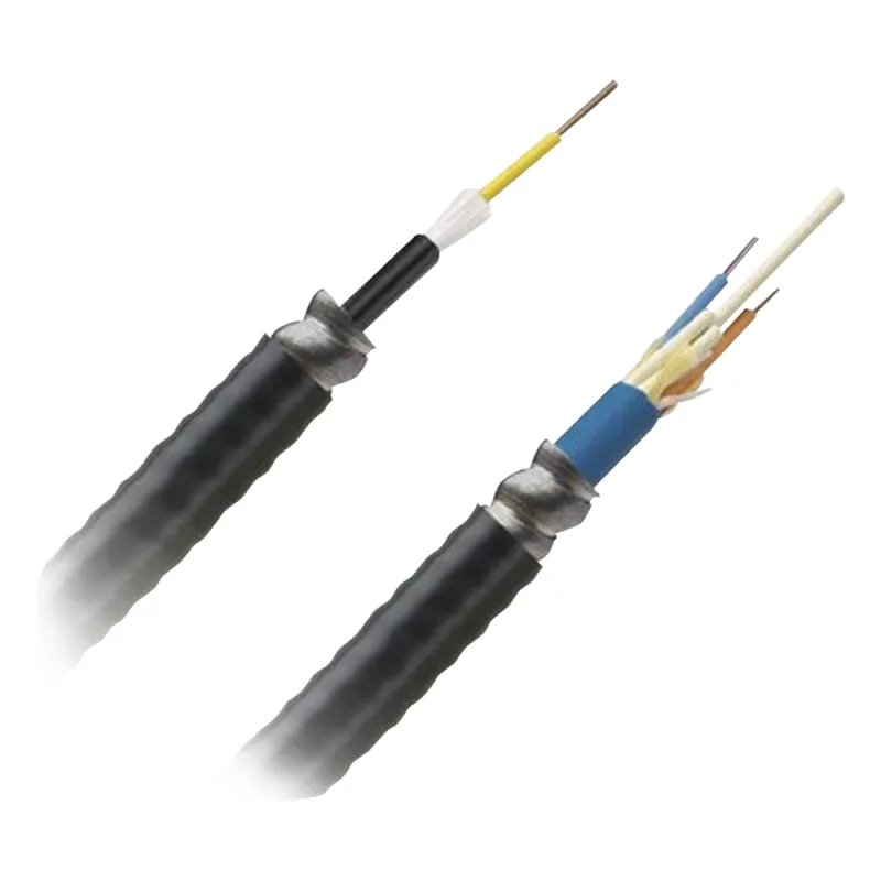 Cable de Fibra Óptica de 12 Hilos, Multimodo OM4 50/125 Optimizada, Interior/Exterior, Armada, Loose Tube 250um, OFCR (Riser), Precio Por Metro
