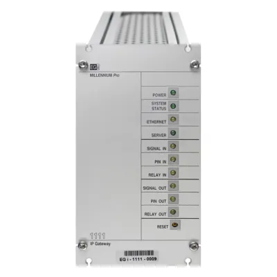 Interfaz Millennium IP para gestión de avisos y música por redes Ethernet por Streaming