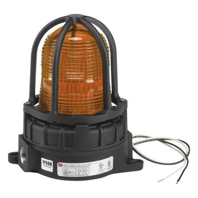 Luz de advertencia LED para ubicaciones peligrosas, montaje para superficies, 24 VCD, color Ámbar