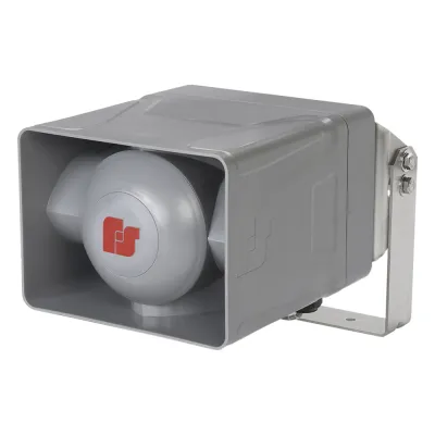 Altavoz No Amplificado 100 W, 25/70 Vrms, Volumen 120 dBa Tono, para zonas peligrosas Clase I Div 2 Grupos A-D, grado de protección NEMA 4X Exterior, Montaje para Pared, Techo y/o Poste