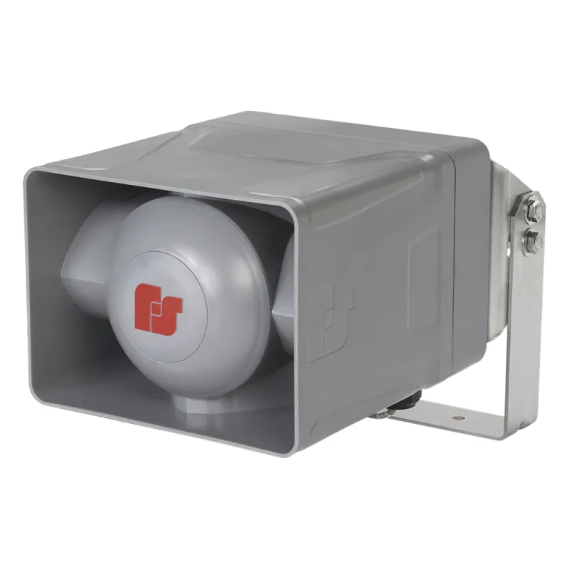 Altavoz No Amplificado 100 W, 25/70 Vrms, Volumen 120 dBa Tono, para zonas peligrosas Clase I Div 2 Grupos A-D, grado de protección NEMA 4X Exterior, Montaje para Pared, Techo y/o Poste