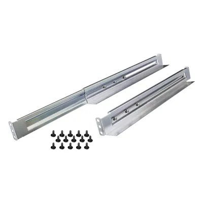 Kit de Rieles Para Racks de 4 Postes, Para UPS de 1 a 3 UR, Profundidad Ajustable, Soporte de Peso de 104.78 Kg