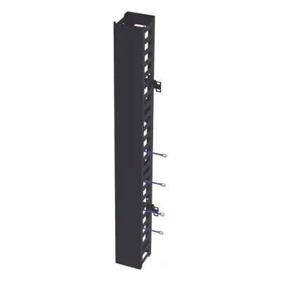 Kit Organizador Vertical de Cable Sencillo para Rack Abierto de 24 Unidades para EIQR3224 y EIRL5524DR.