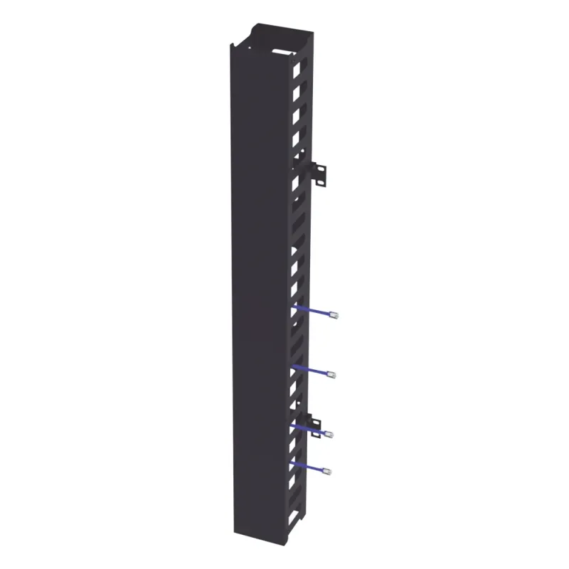 Kit Organizador Vertical de Cable Sencillo para Rack Abierto de 24 Unidades para EIQR3224 y EIRL5524DR.