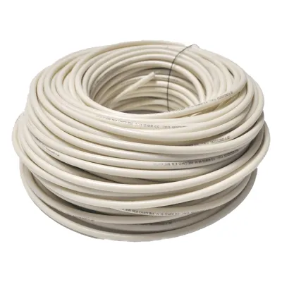 Cable Doble Aislado para Cercas Electrificadas / Bobina 25 m (82 ft) / Calibre 22 / Anti-UV / Multifilar Flexible