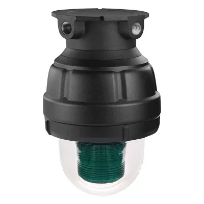 Luz LED, a prueba de explosiones, UL y cUL para Clase I, División 1, Grupo C y D; Clase I, División 2, Grupos A y B; Clase II, División 1, Grupos E, F y G; Clase III, 120-240 VCA, Verde