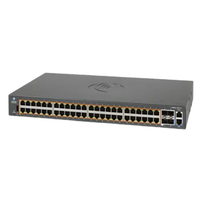 Switch Gestionable Capa 2+ / 176 Gbps Throughput / 48 Puertos Gigabit PoE+ / 4 SFP+ 10 Gbps Uplink / Política de Automatización / cnMaestro On-Premises / 5 Años Garantía