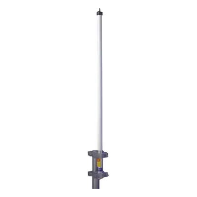 Antena base UHF 406-430 MHz, Fibra de Vidrio, 10 dB de Ganancia, Serie HX para Climas Extremos