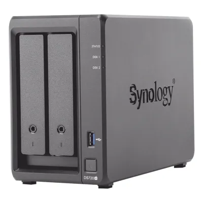 Servidor NAS de escritorio con 2 bahías / Expandible a 7 bahías / Hasta 112 TB