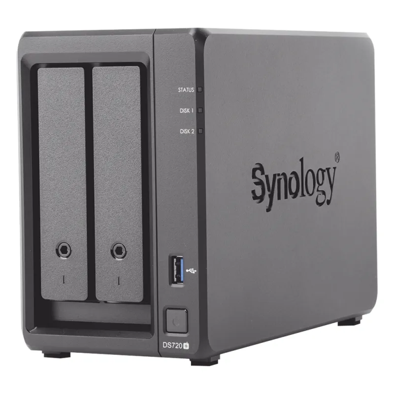 Servidor NAS de escritorio con 2 bahías / Expandible a 7 bahías / Hasta 112 TB