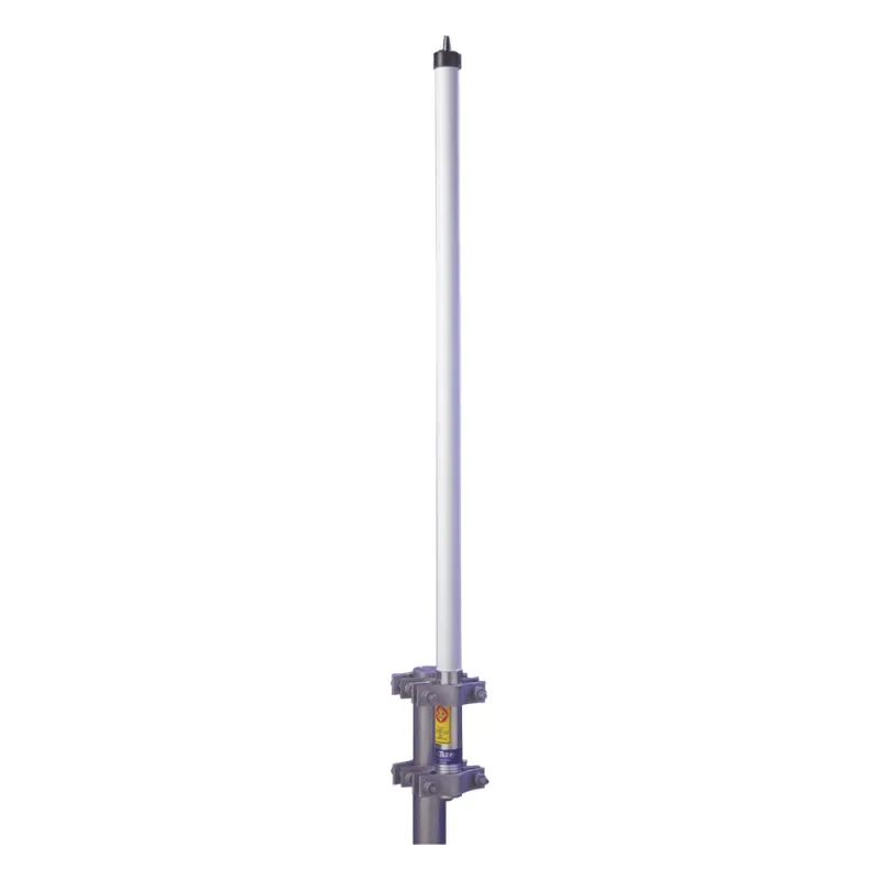 Antena base UHF 450-470 MHz, Fibra de Vidrio, 10 dB de Ganancia, Serie HX para Climas Extremos