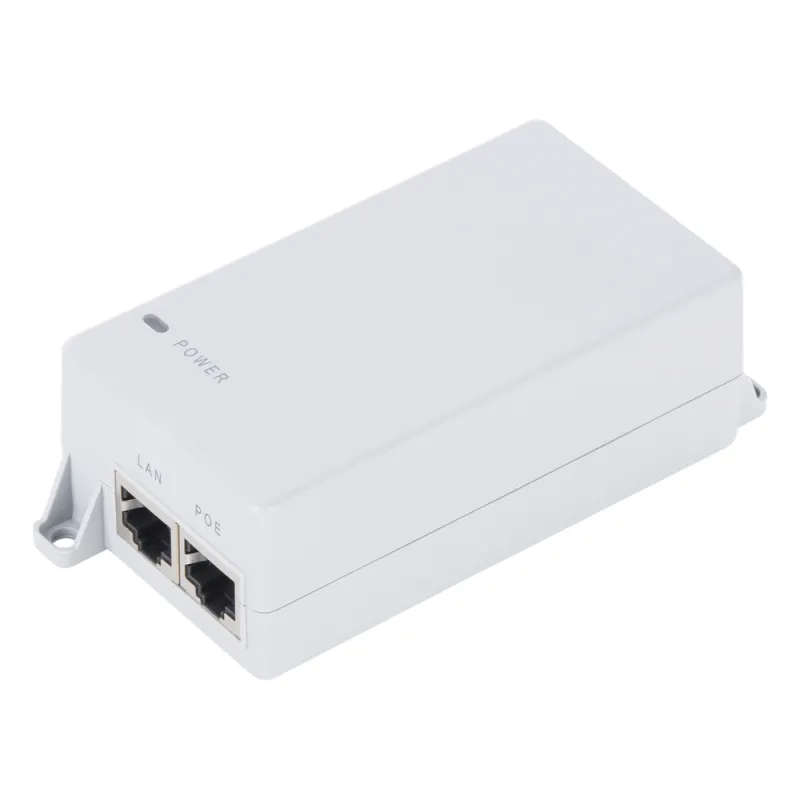 Inyector PoE Pasivo Gigabit de pared para C5x, C5c, de Mimosa, Voltaje de salida 24Vcc.