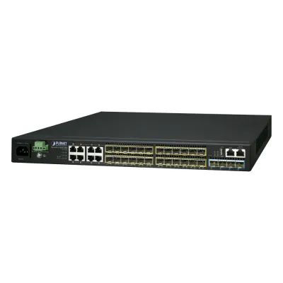 Switch Administrable L3 16-Puertos 100/1000X SFP, 8-Puertos Gigabit TP/SFP, 4-Puertos 10G SFP+ Stackable