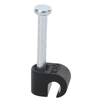 Grapa negra para Fibra óptica redonda de 3 mm (100pzs) (3101-00400)