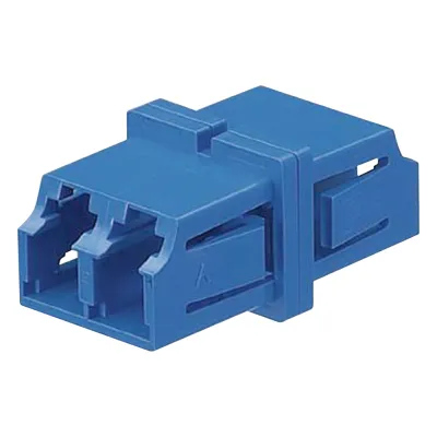 Módulo Acoplador LC Duplex, Para Fibra Monomodo, Color Azul
