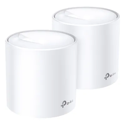 Kit 2 Routers Inalámbricos MESH Interior para Hogar / Doble Banda Wi-Fi 6 AX1800 Mbps / 2 Puerto Gigabit WAN/LAN / 2 Antenas Internas / Administración Mediante la App Deco (iOS, Android) / Protección HomeShield