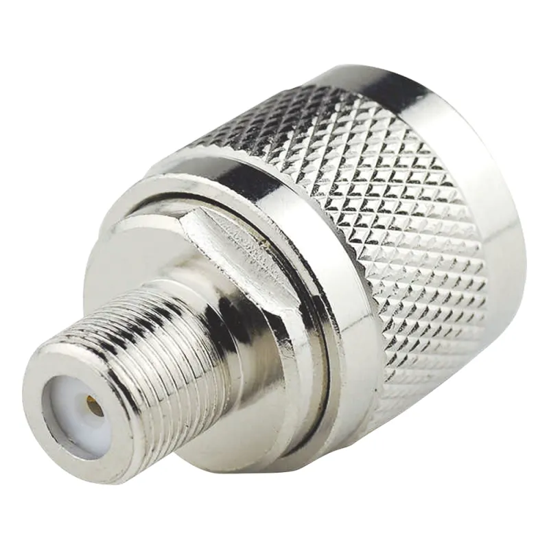 Adaptador N Macho a F Hembra , Niquel/ Oro/ Teflón,