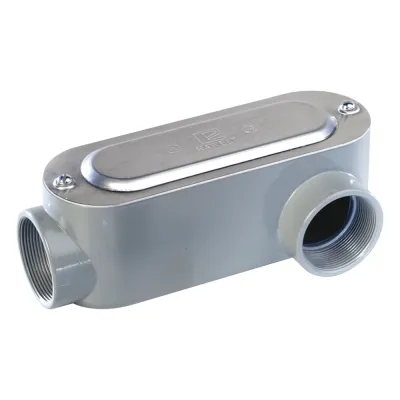 Caja Oval Roscada tipo LL de 3" chica (76.2 mm) / Incluye tapa y tornillos.