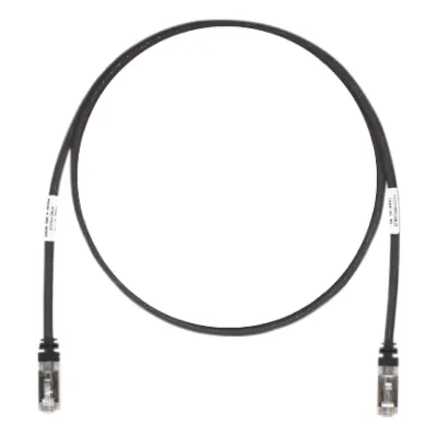 Patch Cord Cat6A, Blindado S/FTP, CM/LS0H, 2.13 Metros (7 Pies), Color Negro