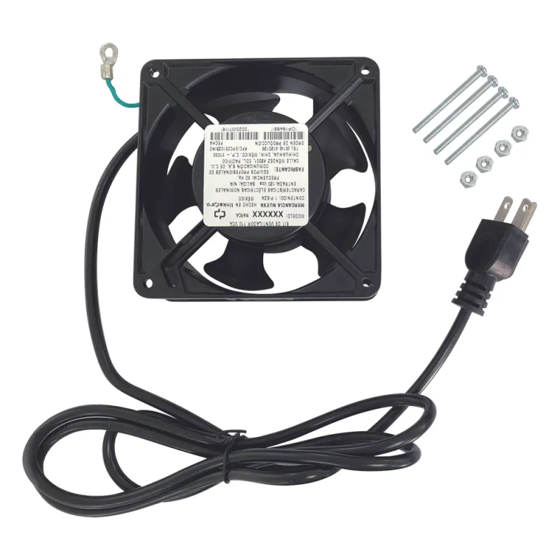 Ventilador 110 Vca de 12 x 12 cm con Cable y Clavija