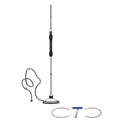 Antena móvil para CB, montaje magnético con conector BNC Macho