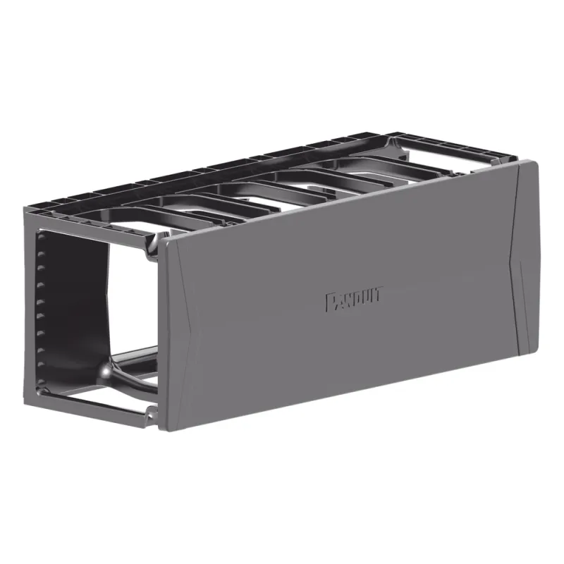 Organizador de Cables Horizontal PatchRunner™, Sencillo (Solo Frontal), Para Rack de 19in, 4UR