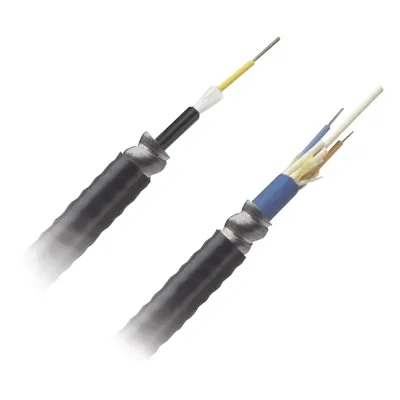 Cable de Fibra Óptica de 6 Hilos, Monomodo OS2, Interior/Exterior, Armada, Loose Tube 250um, OFCR (Riser), Precio Por Metro