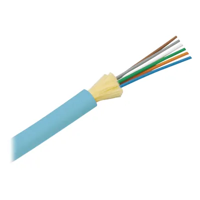 Cable de Fibra Óptica de 6 Hilos, Multimodo OM4 50/125 Optimizada, Interior, Tight Buffer 900um, No Conductiva (Dieléctrica), OFNR (Riser), Precio Por Metro